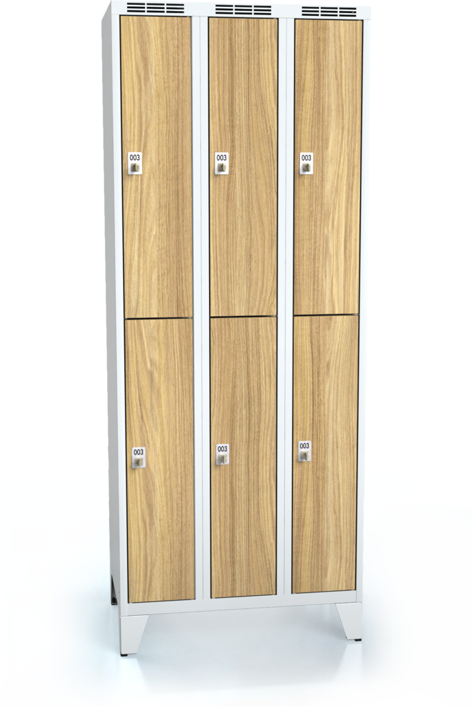Divided cloakroom locker ALDERA with feet 1920 x 750 x 500